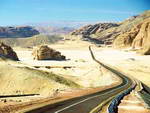 Природа Египта, дороги. Пейзажи во время активных туров по Египту.