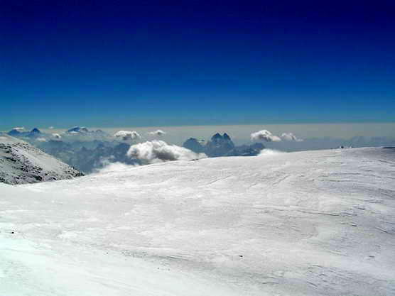 Вид с Эльбруса, после восхождения