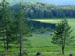 Озеро Хурла-Кёль на конном маршруте Высокогорное кольцо.