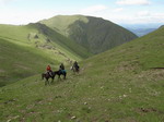 Перевал через гору Эль-Баши. Конный тур на Кавказе.