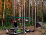 Сплав по Шуе в Карелии. Первый день, палаточный лагерь.