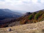Турпоход по Крыму. Восточный маршрут. Панорама с долгоруковской яйлы. Осень.