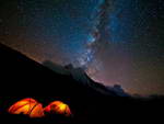 Грузия. Ночевка в палатках под прекрасным звездным небом на Кавказе