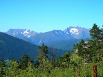 Панорамы гор Тхач и Корыто. Во время похода на Тхач на Кавказе