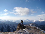 На вершине горы Большой Тхач, в походе на Тхач