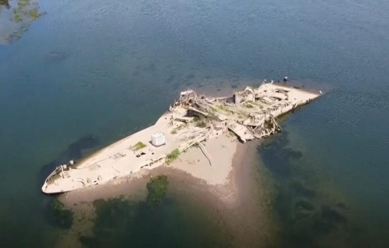 Посуха в Сербії оголила затонулий корабель: що відомо про «Титанік Сави» «Титанік Сави»